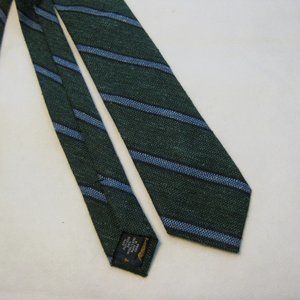 TED BAKER Heavy Silk Wool Blend Striped Neck Tie